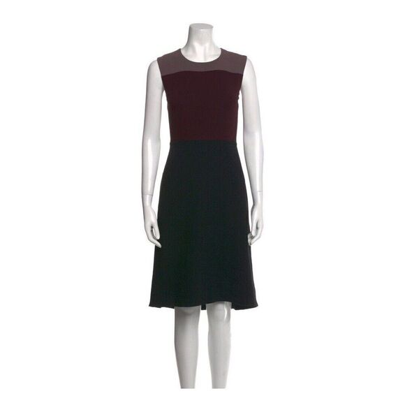 Diane Von Furstenberg Women's Sleeveless Color Block Dress Size 8 - Picture 1 of 15